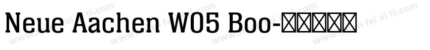 Neue Aachen W05 Boo字体转换